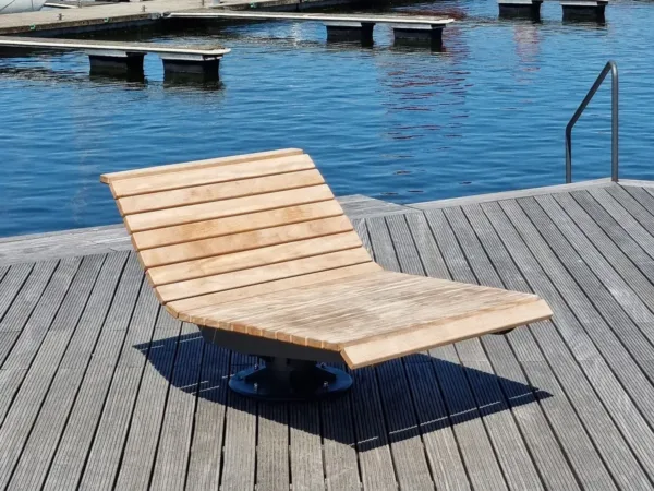 Drehliege am Hafenbecken des Brunkowkais in Wismar