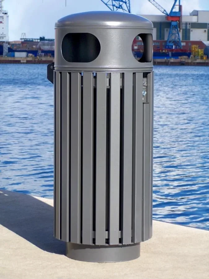 Triton AbfallBehälter mit runden Einwurflöchern